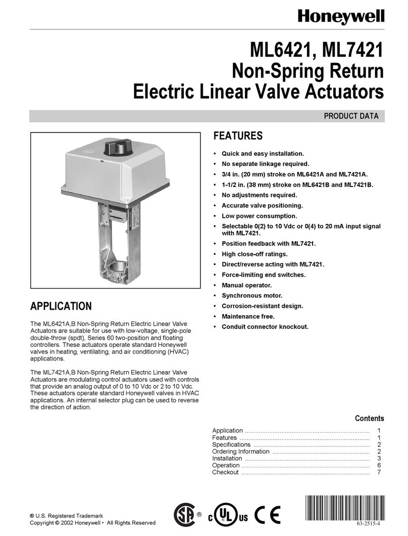 Honeywell ML6421 Product data