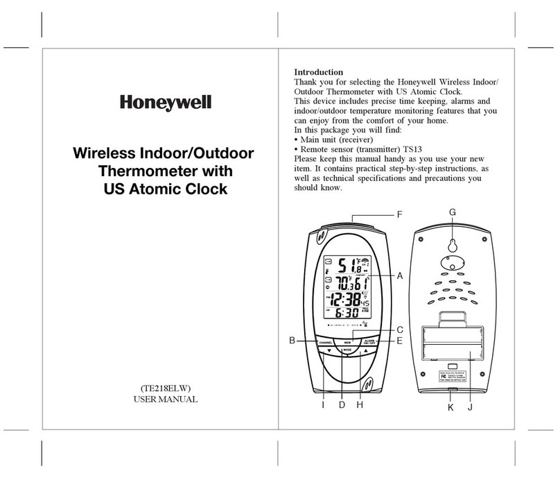 Honeywell TE218ELW User manual