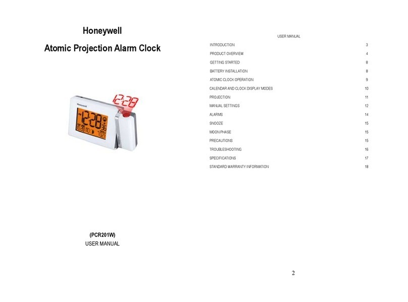 Honeywell PCR201W User manual