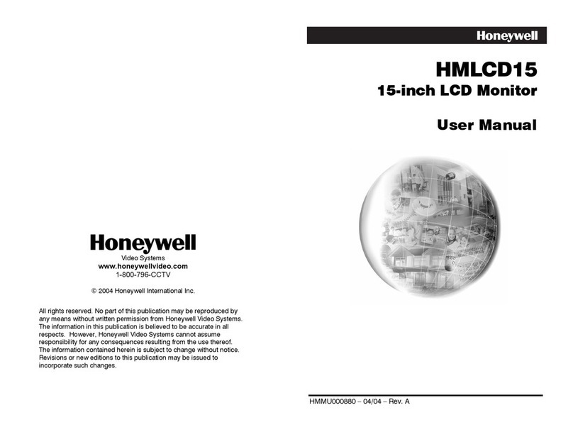 Honeywell HMLCD15 User manual