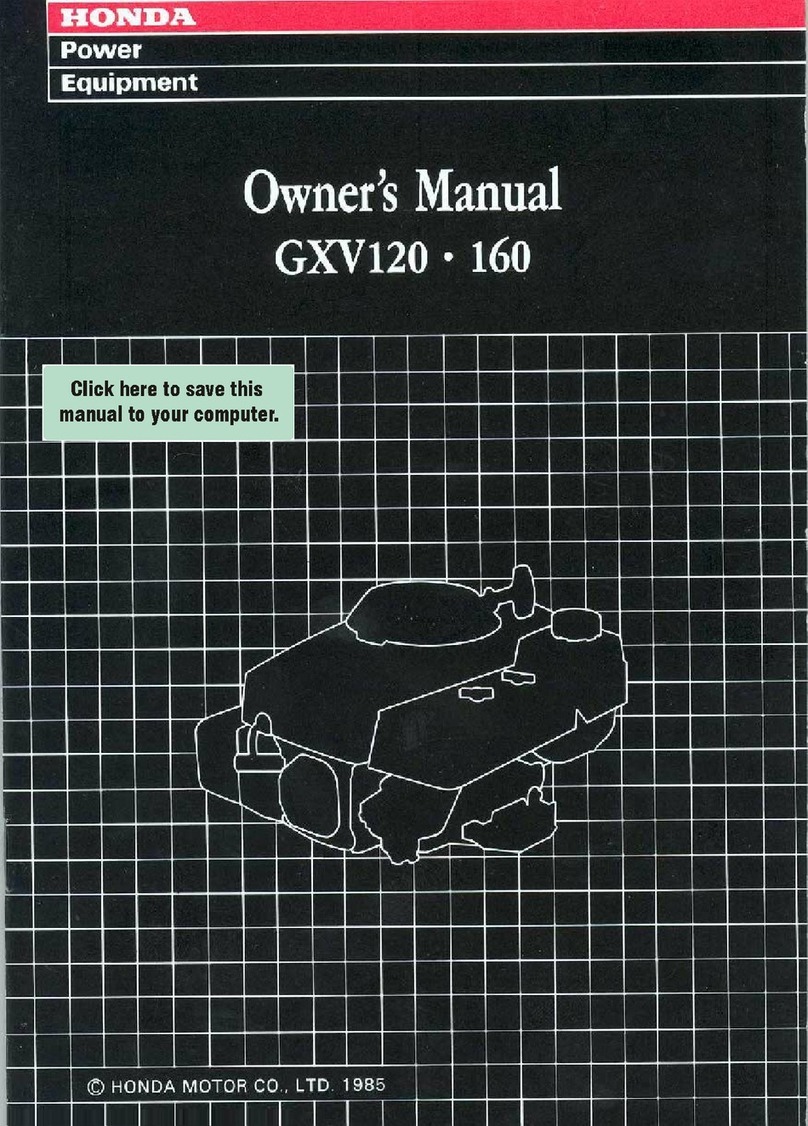 Honda GXV120 owner's manual