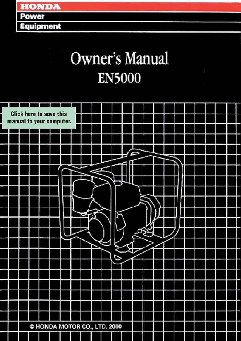 Honda EN5000 owner's manual Honda EN5000 owner's manual