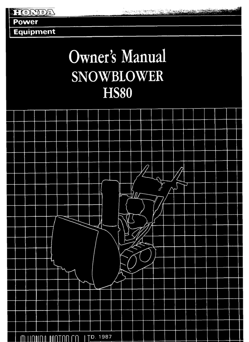 Honda HS80 owner's manual