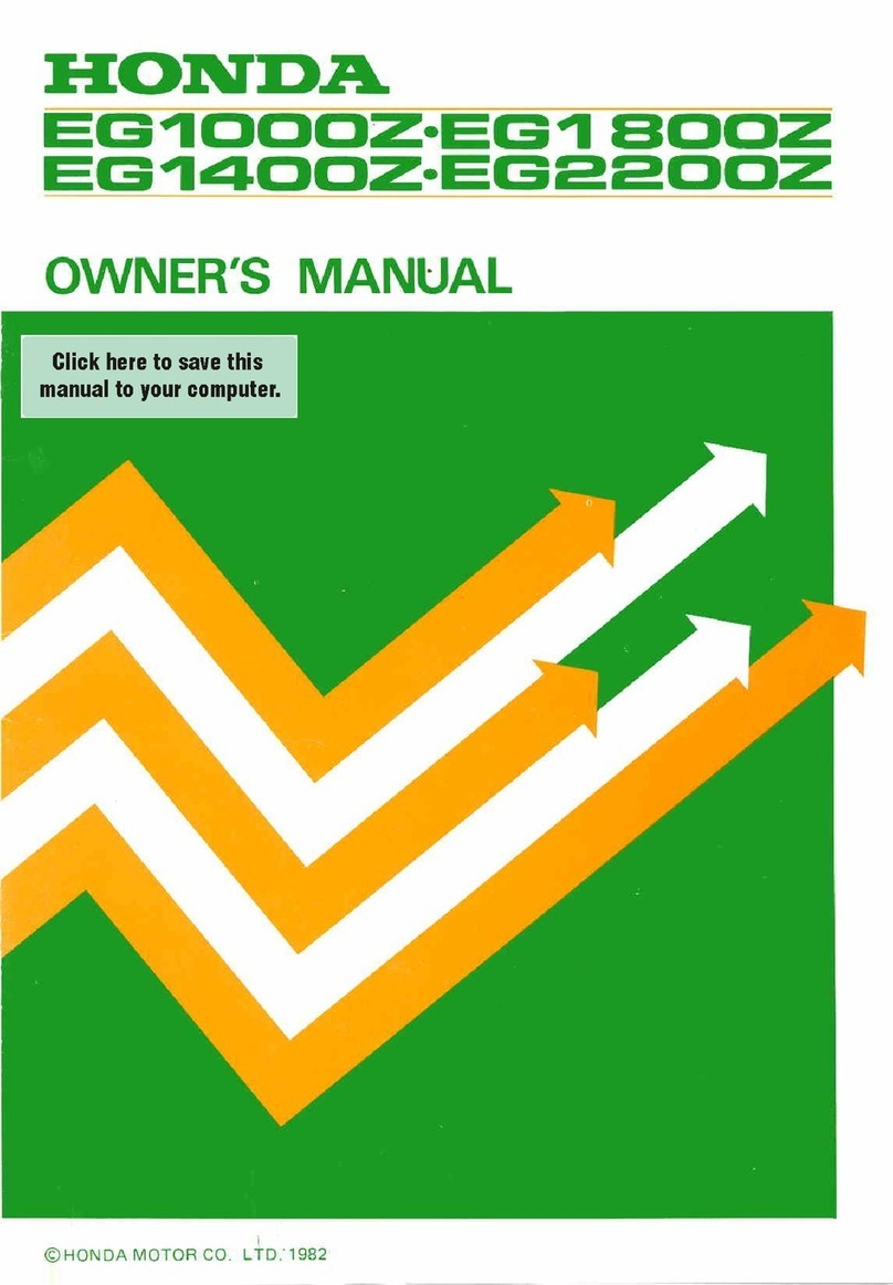 Honda EG1000Z owner's manual