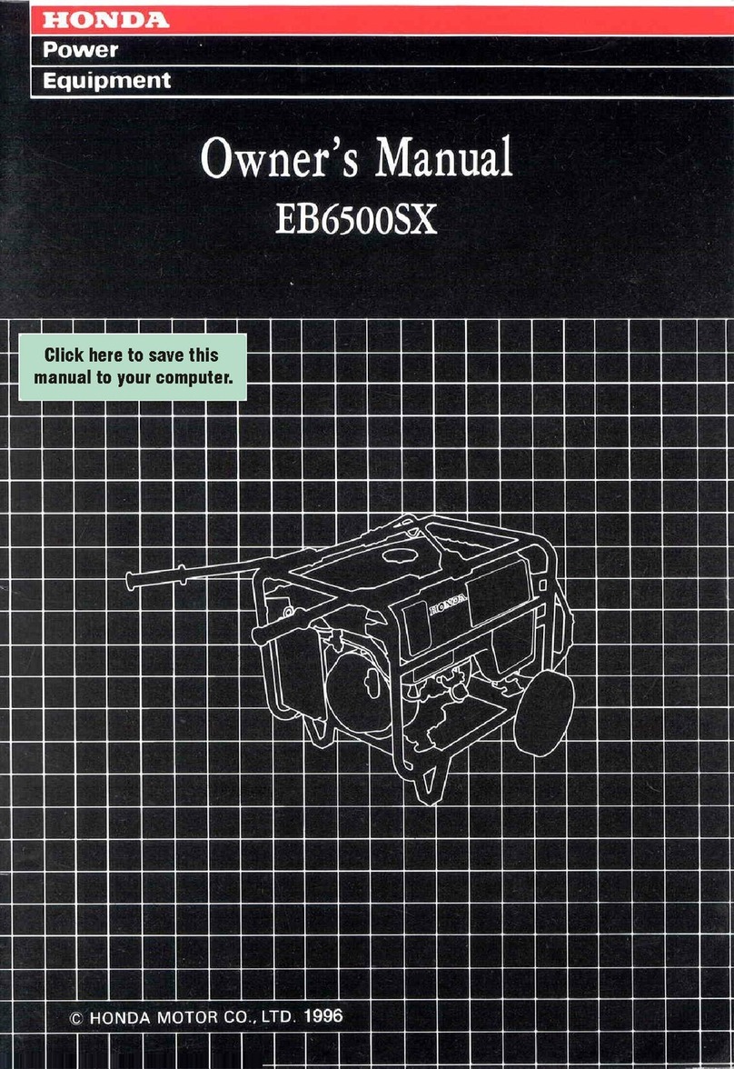 Honda EB6500SX owner's manual