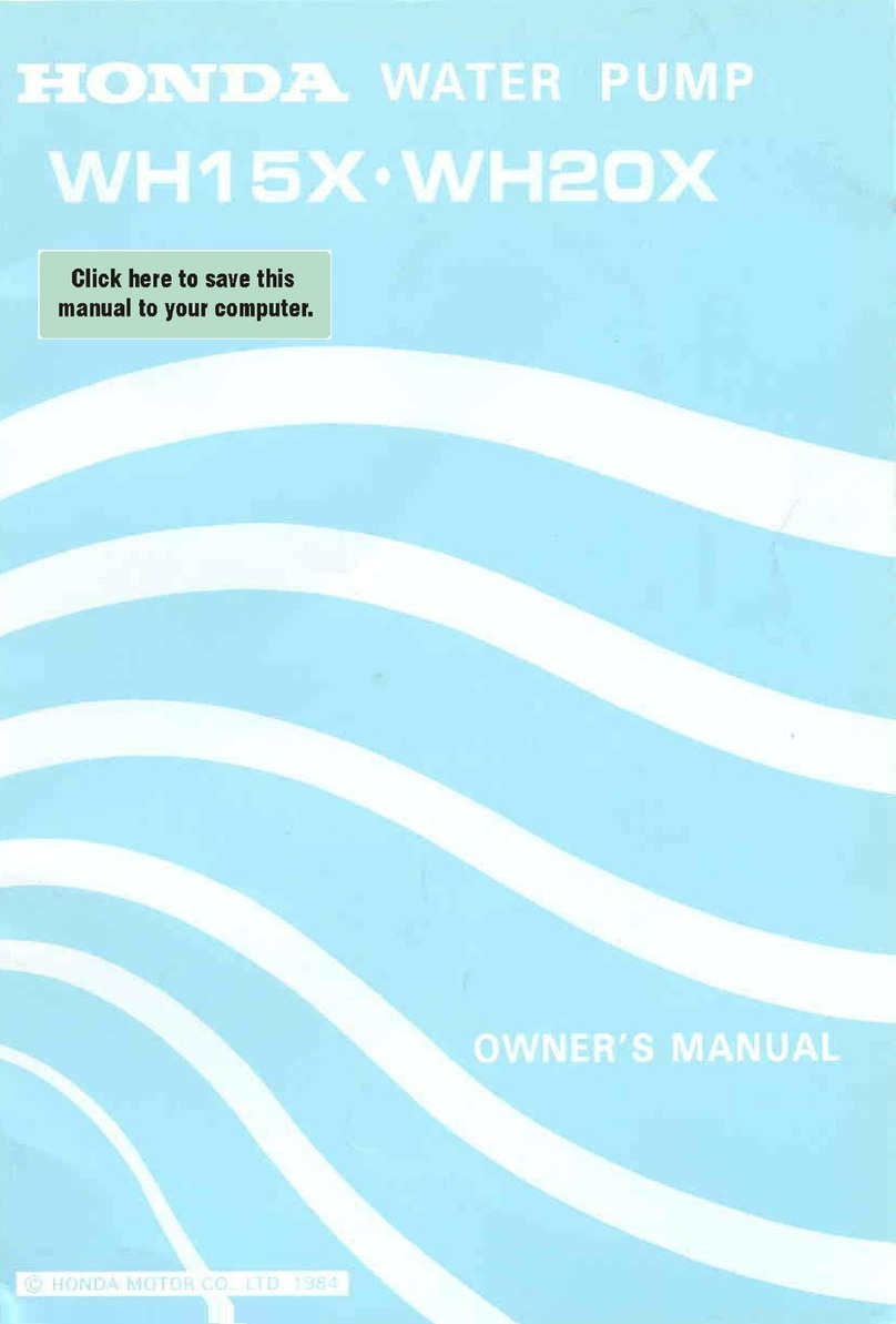 Honda WH15X owner's manual