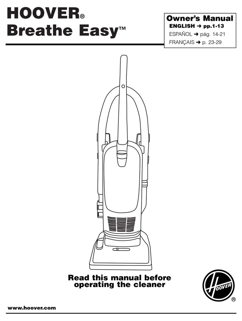 Hoover cleaner User manual