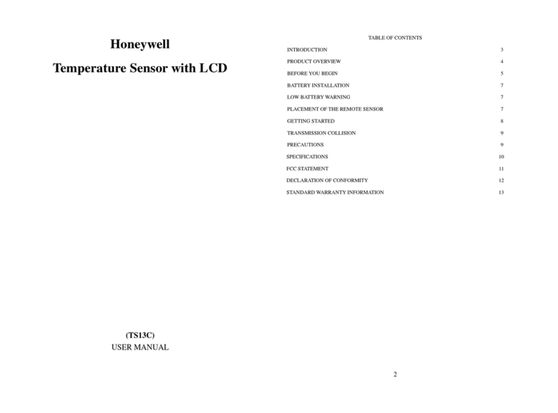 Honeywell TS13C User manual