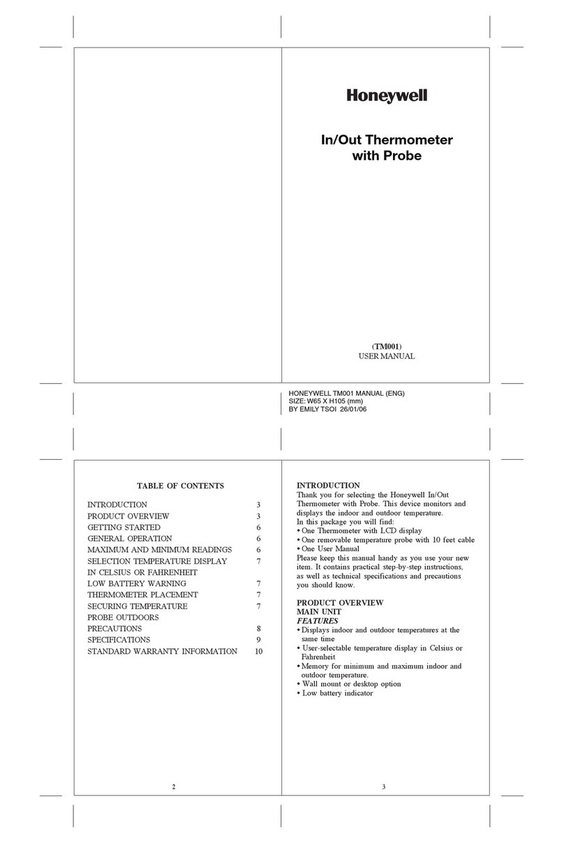 Honeywell TM001 User manual