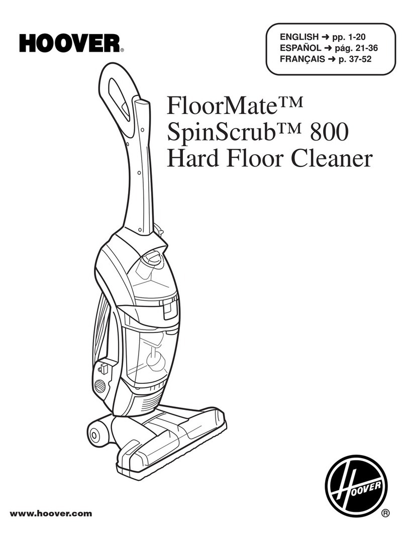 Hoover FloorMate SpinScrub 800 User manual
