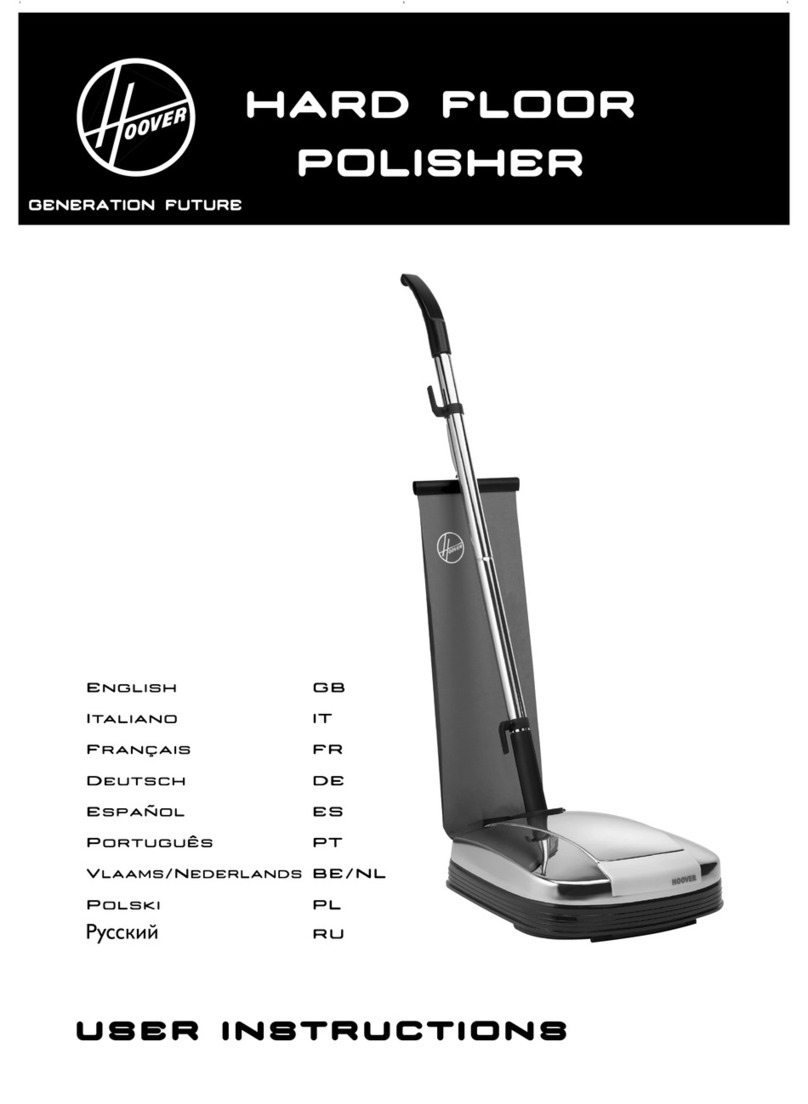 Hoover hard floor polisher User instructions