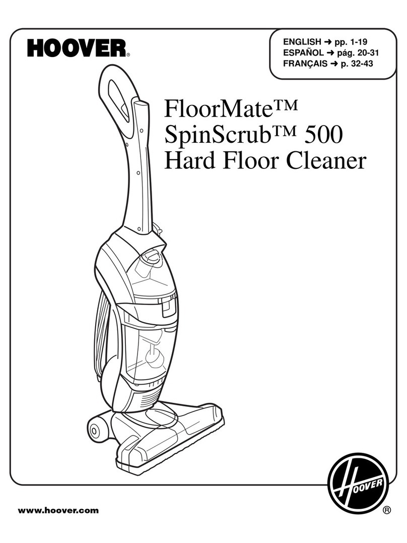 Hoover FloorMate SpinScrub 500 User manual