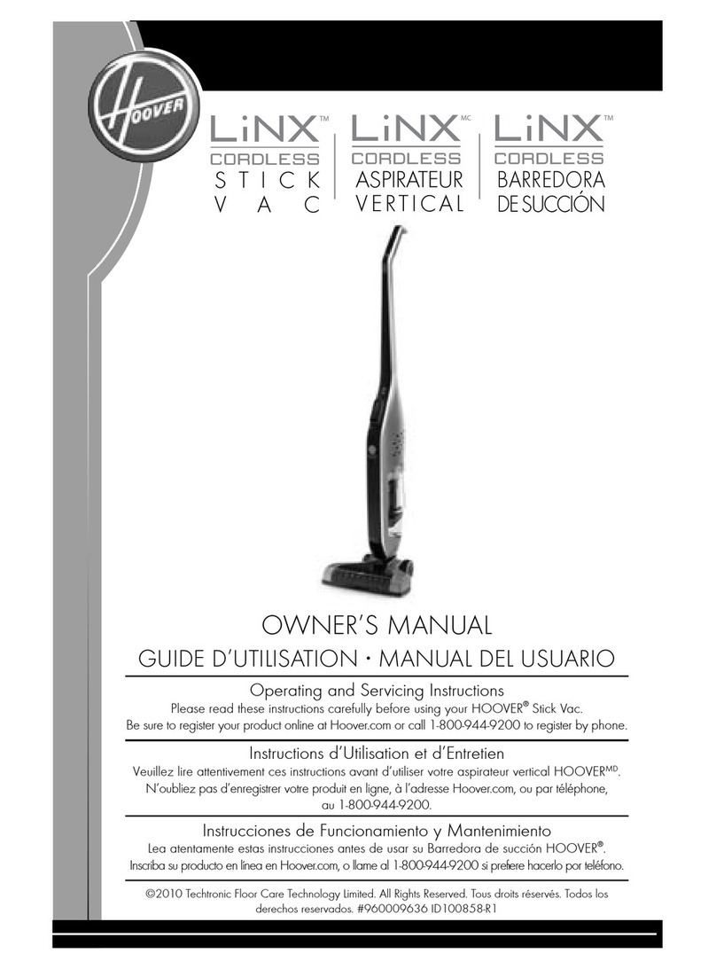 Hoover LiNX BH50005 owner's manual