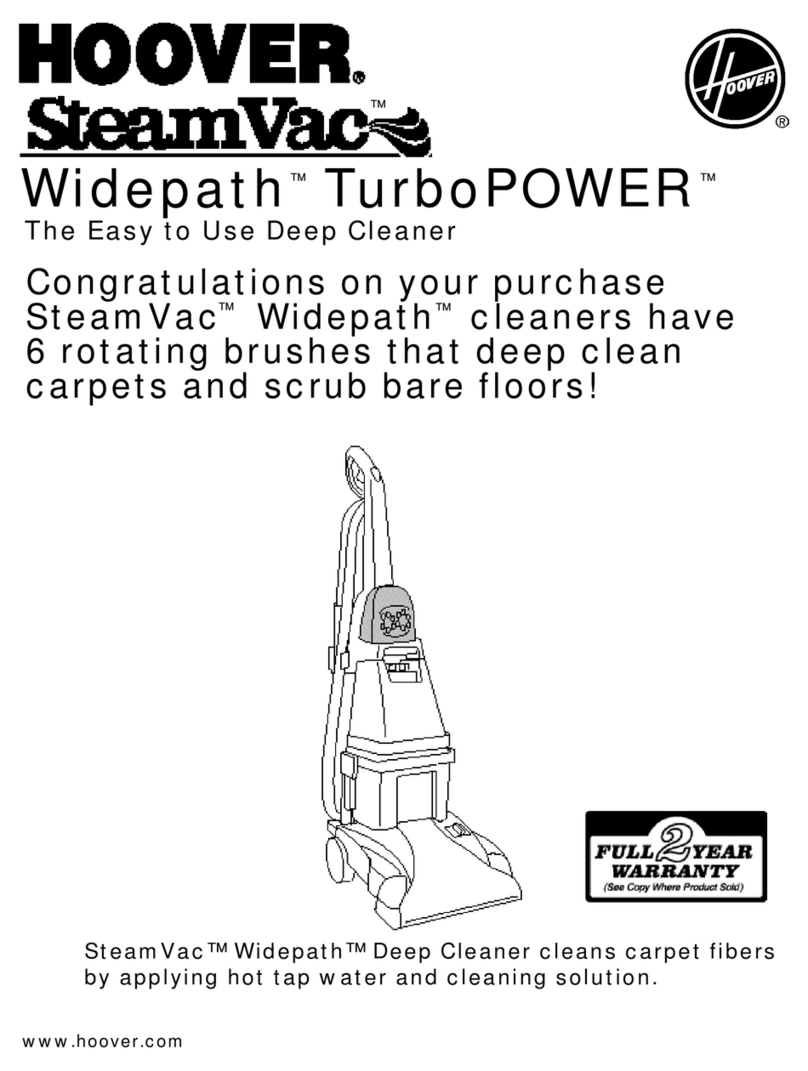 Hoover TurboPOWER User manual Hoover TurboPOWER User manual