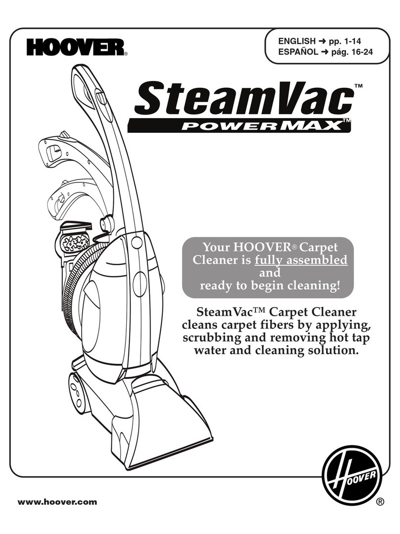 Hoover SteamVac Y Series User manual