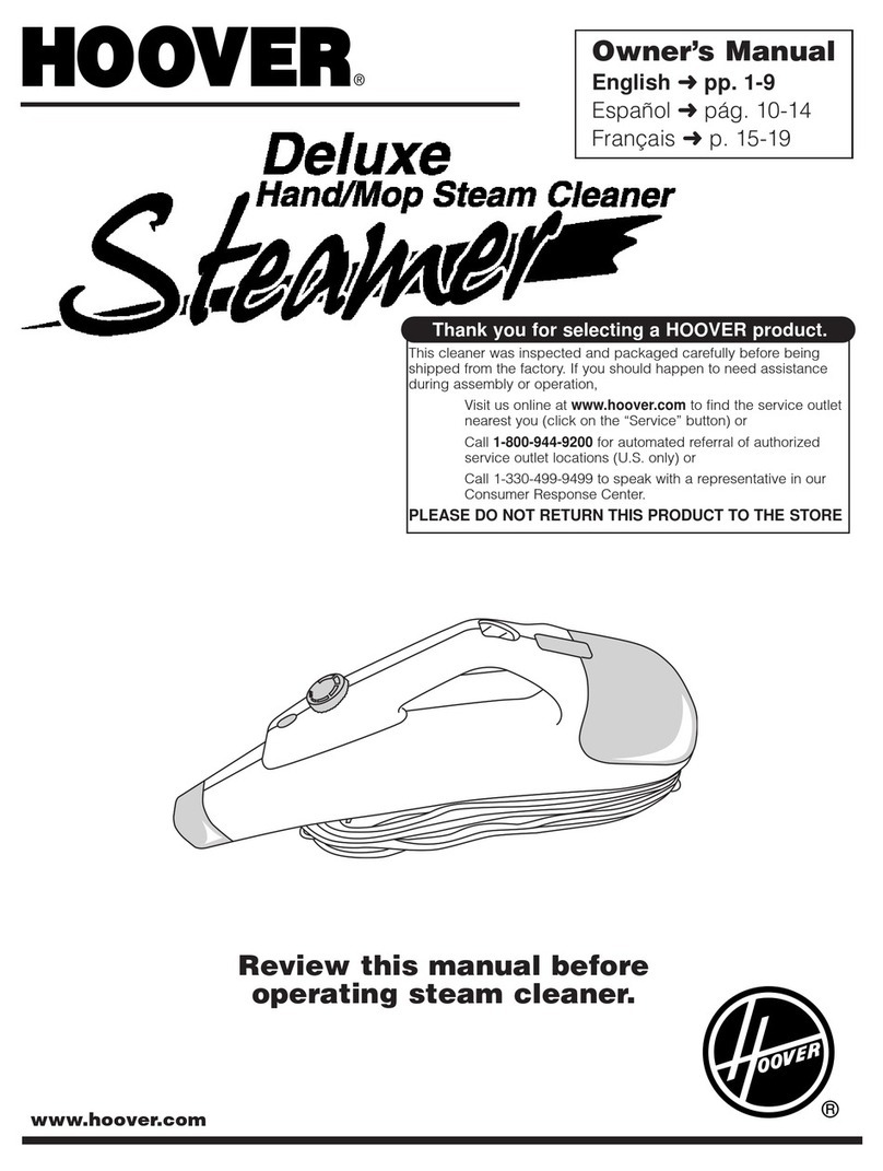 Hoover Steam cleaner User manual