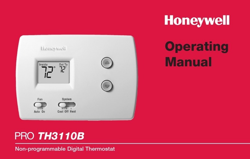 Honeywell PRO TH3110B User manual