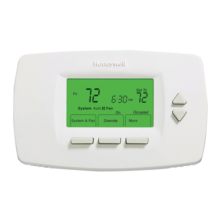 Honeywell TB7100A1000 - MultiPro Commercial Thermostat installation instructions Honeywell TB7100A1000 - MultiPro Commercial Thermostat installation instructions