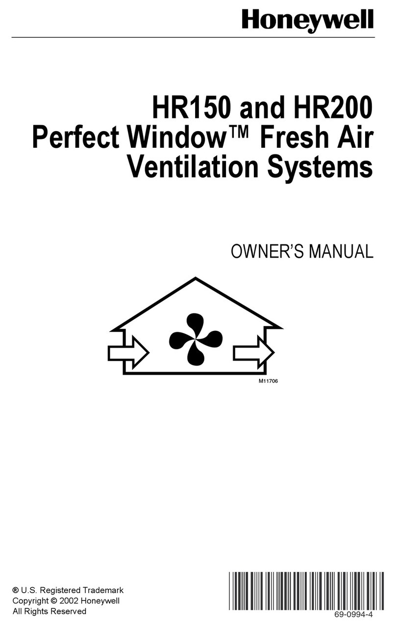 Honeywell PERFECT WINDOW HR150 User manual