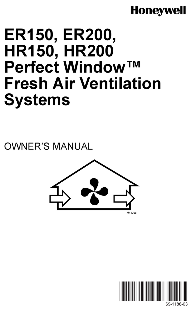 Honeywell PERFECT WINDOW ER150 User manual