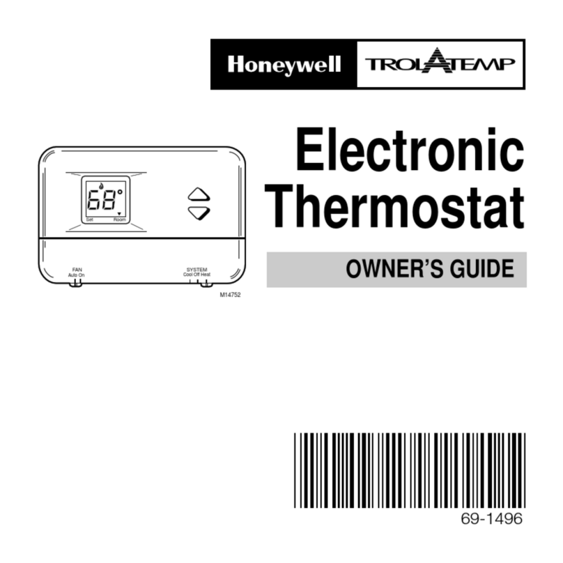 Honeywell TROL-A-TEMP 69-1496 User manual
