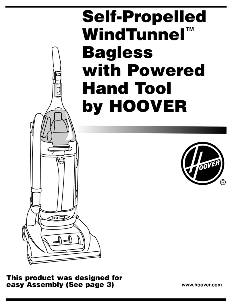 Hoover WindTunnel Self-Propelled WindTunnel Bagless with Powered Hand... owner's manual Hoover WindTunnel Self-Propelled WindTunnel Bagless with Powered Hand... owner's manual
