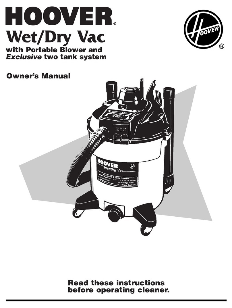 Hoover Wet/Dry Vac User manual