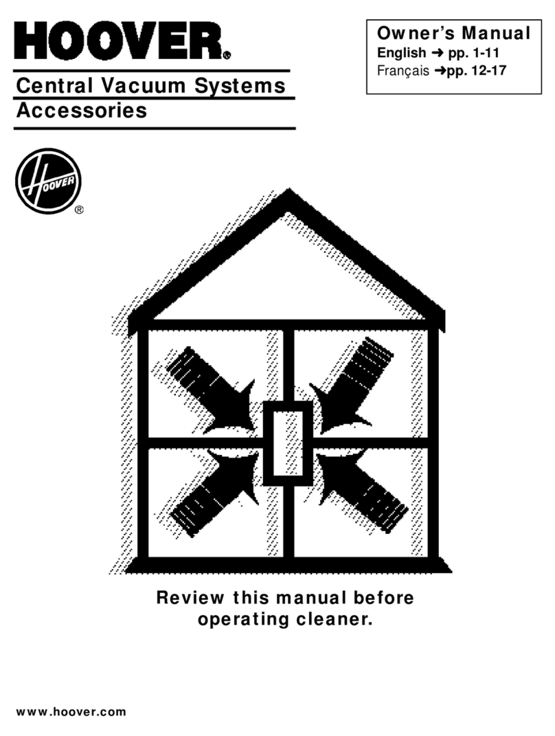 Hoover Vacuum Systems User manual