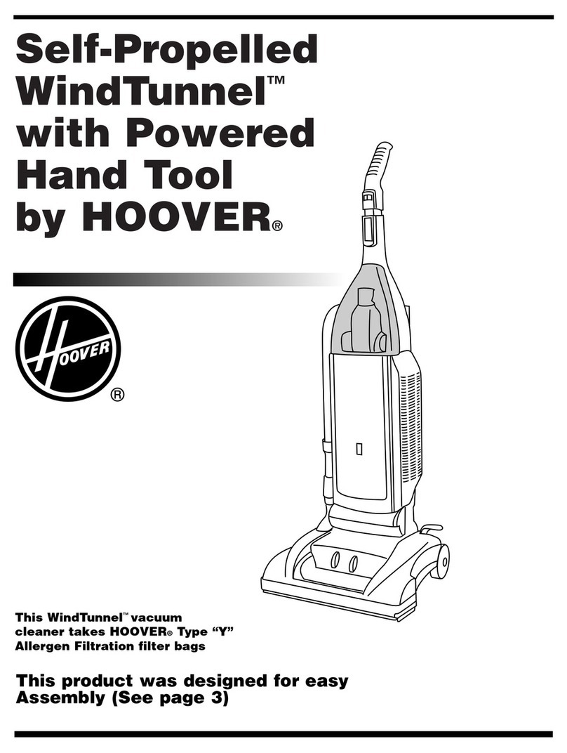 Hoover WindTunnel U6425-900 owner's manual