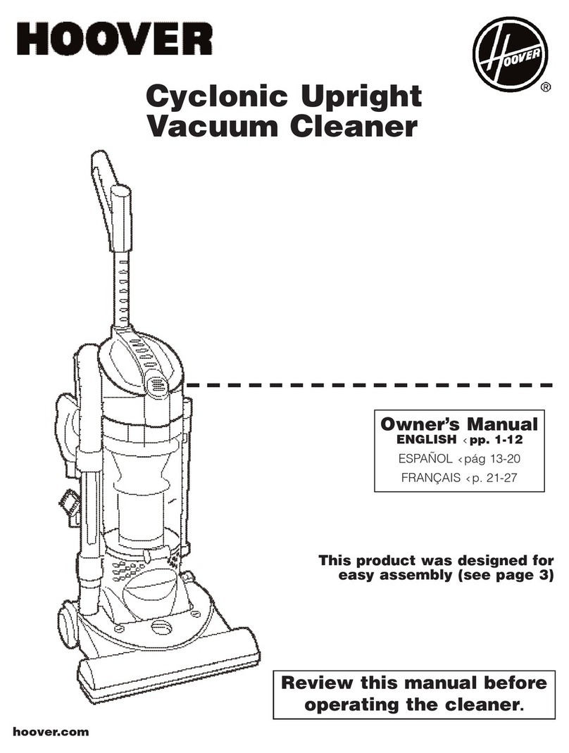 Hoover U5182900 User manual