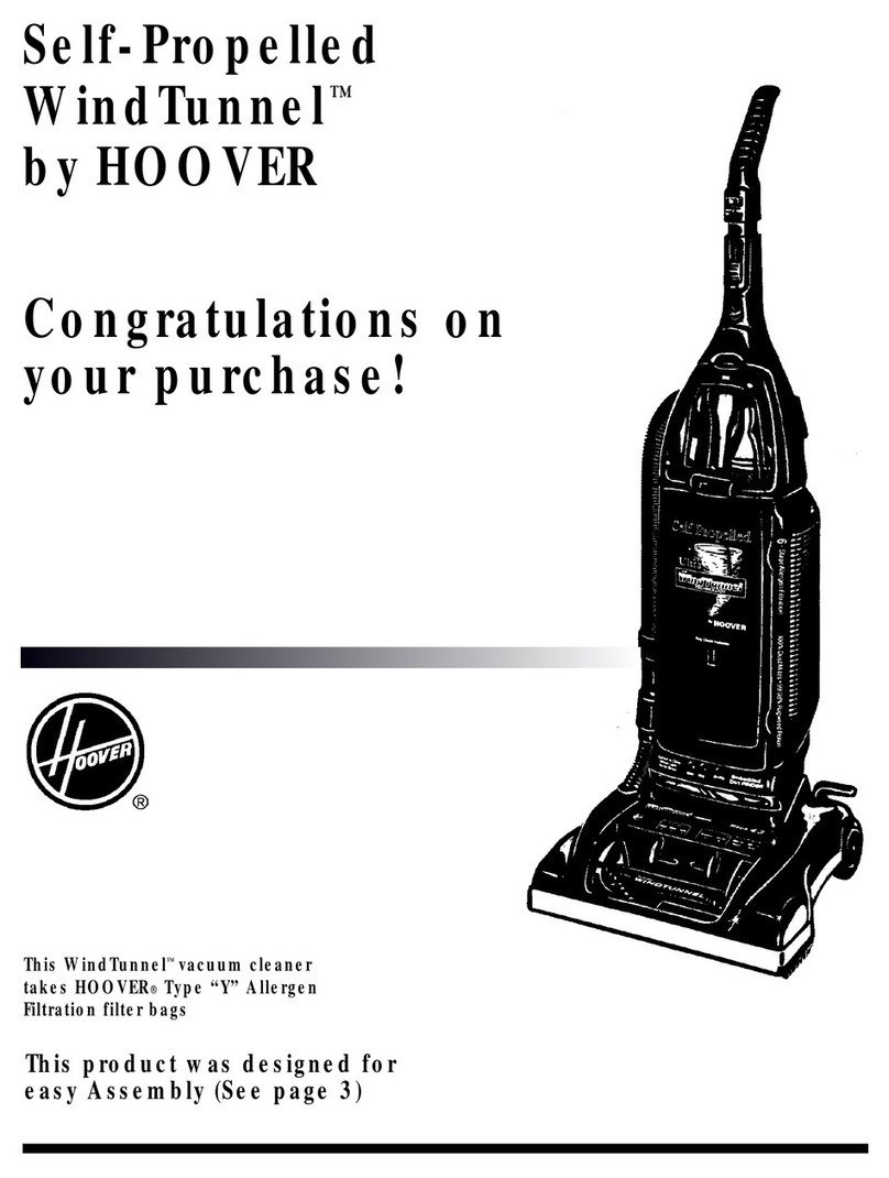 Hoover WindTunnelTM owner's manual