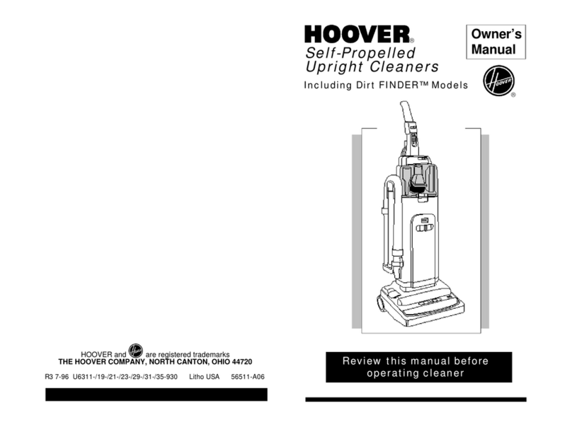 Hoover R3 7-96 User manual