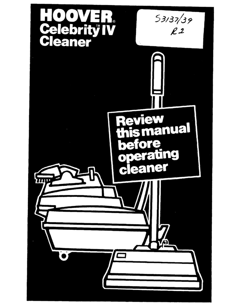 Hoover lV User manual