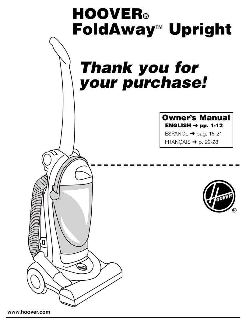 Hoover FoldAway FoldAwayTM Upright User manual