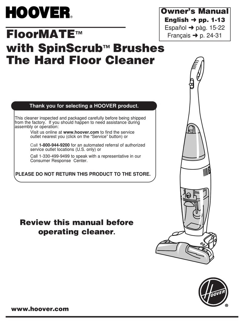 Hoover FloorMATE Floor Mate with Spin Scrub Brushes The Hard Floor... User manual