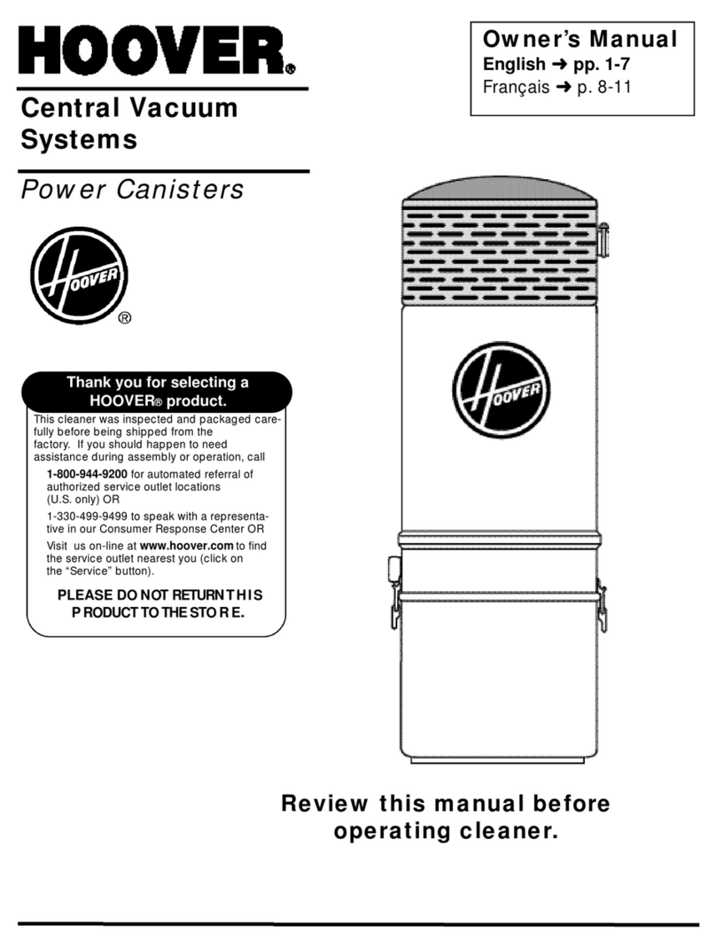 Hoover S5640 User manual
