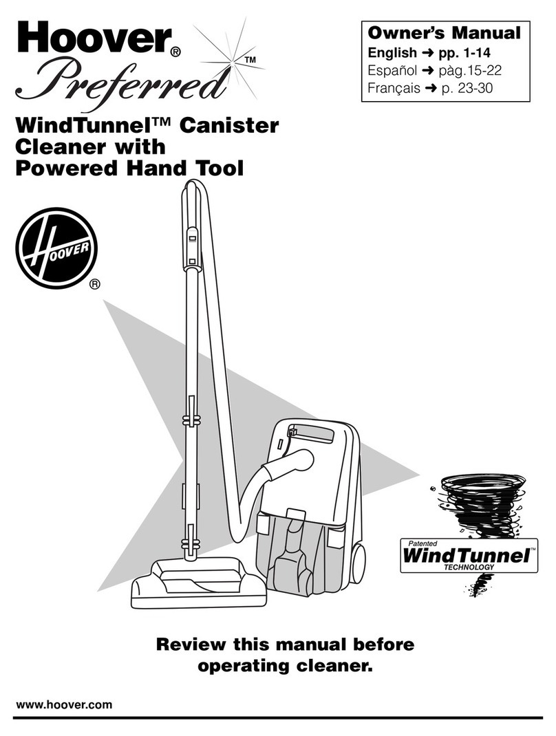 Hoover S3621 owner's manual