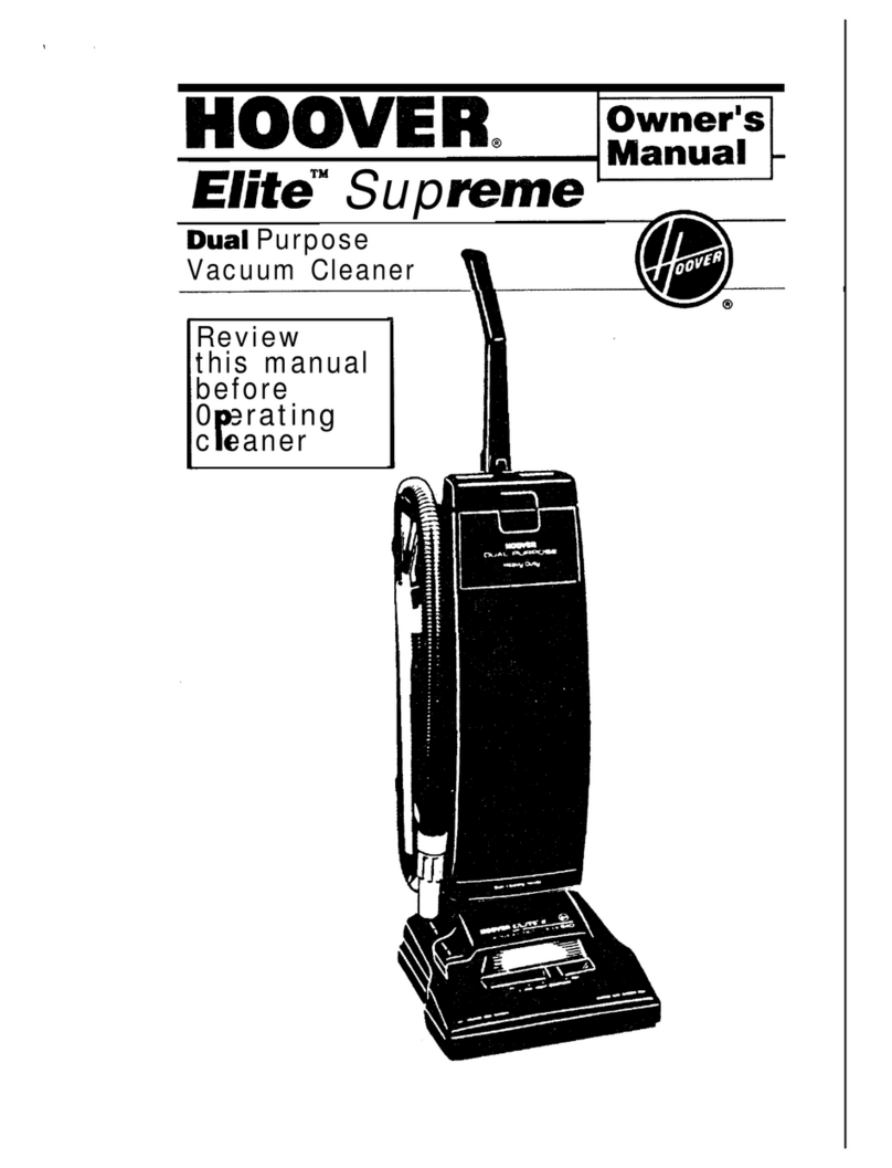 Hoover Elite Supreme S1211 owner's manual