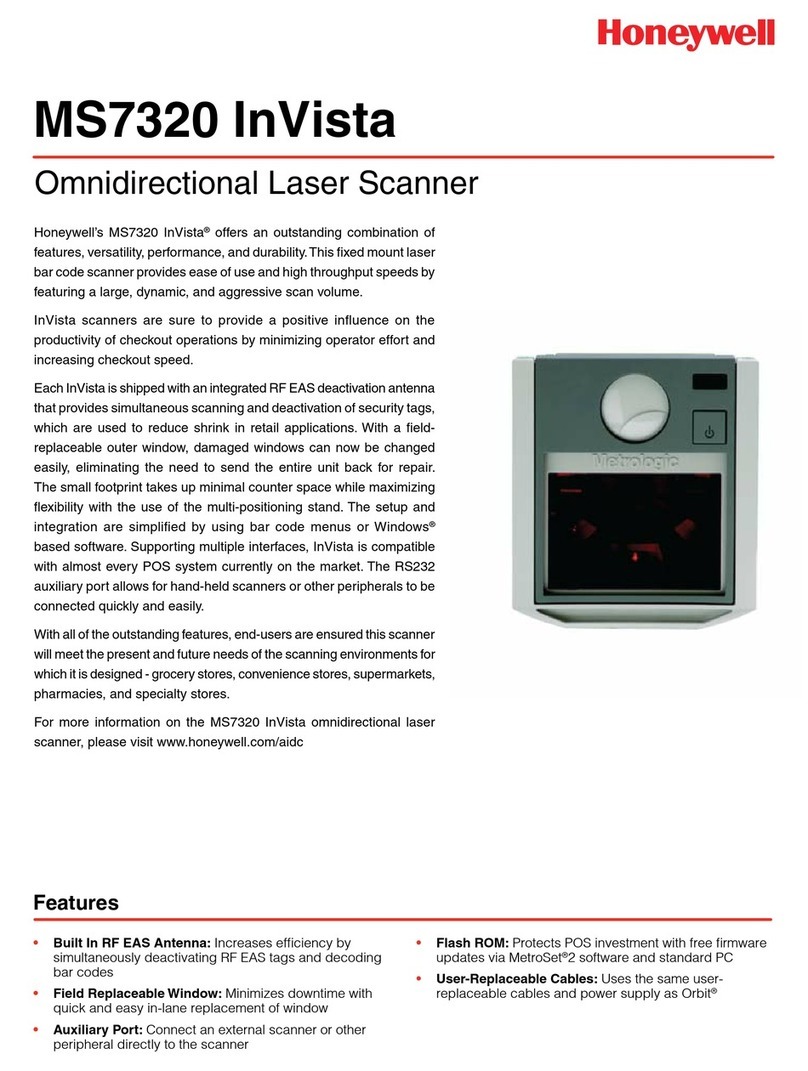 Honeywell MS7320 InVista User manual Honeywell MS7320 InVista User manual