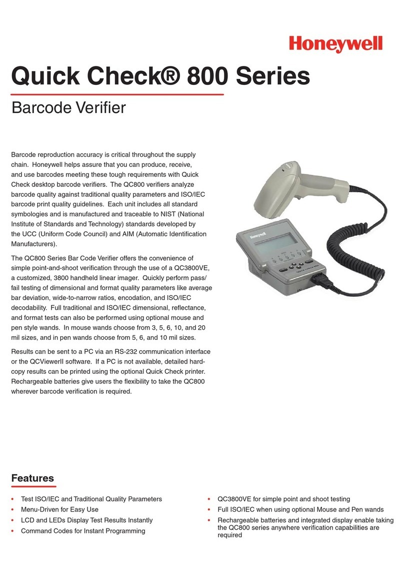 Honeywell XL 800 Series Specifications