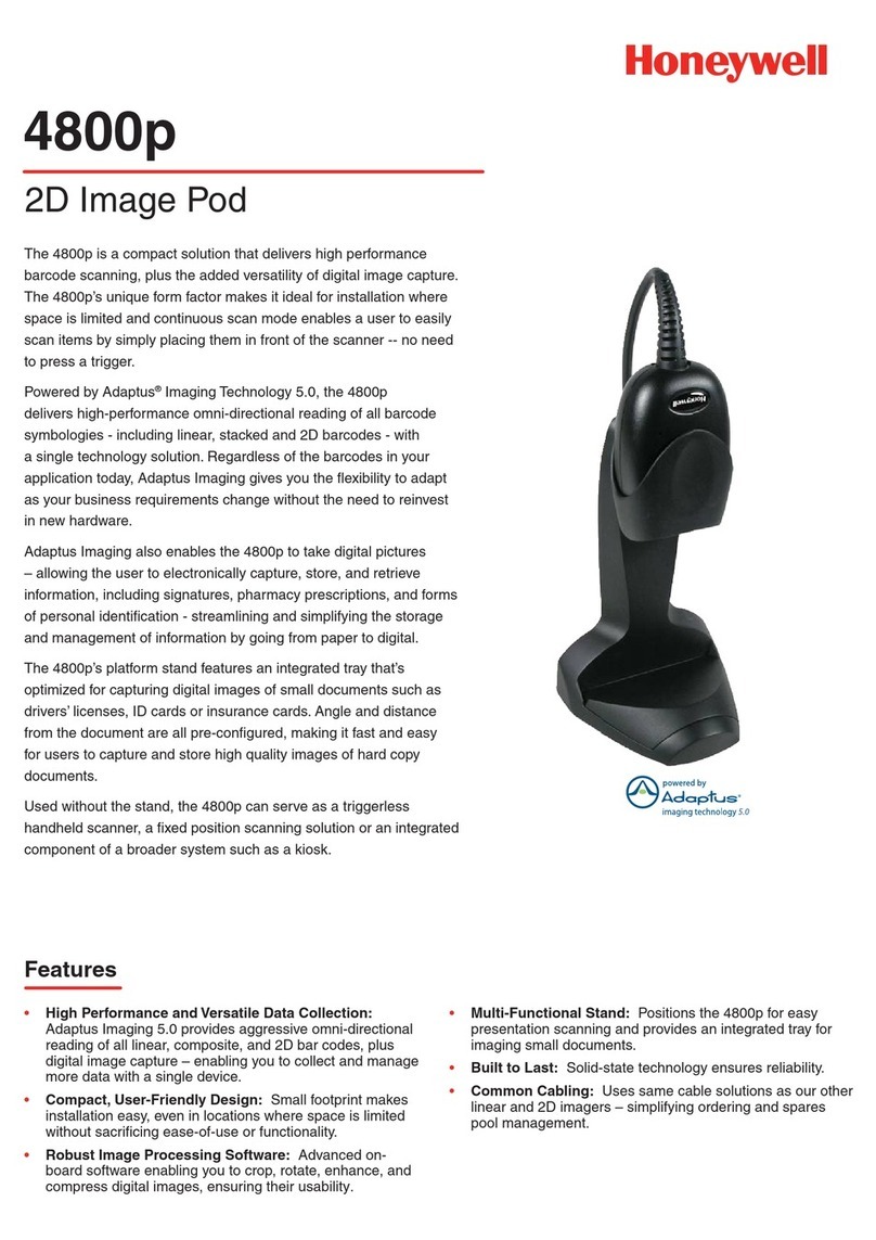 Honeywell 4800p User manual Honeywell 4800p User manual