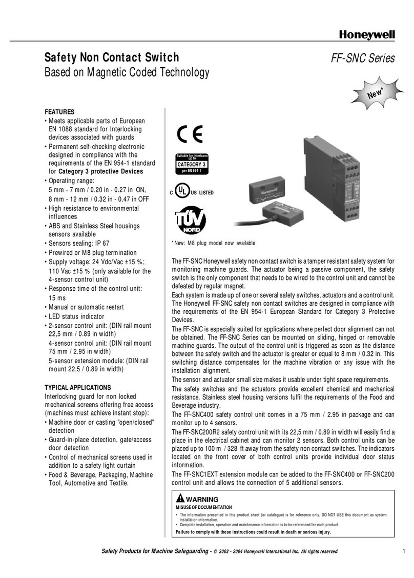 Honeywell FF-SNC Specifications