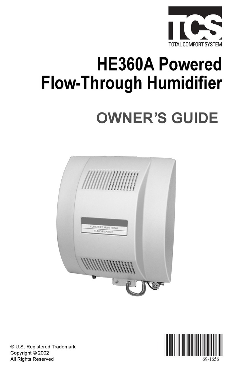 TCS HE360A - Whole House Powered Humidifier owner's guide