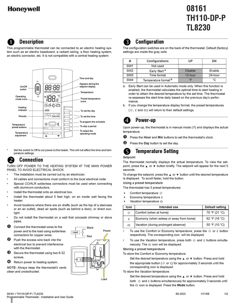 Honeywell 8161 User manual