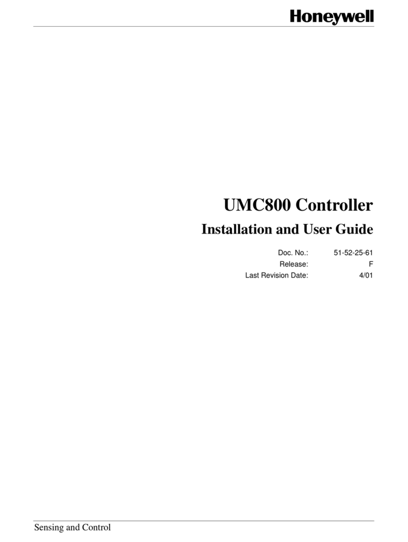Honeywell UMC800 User manual