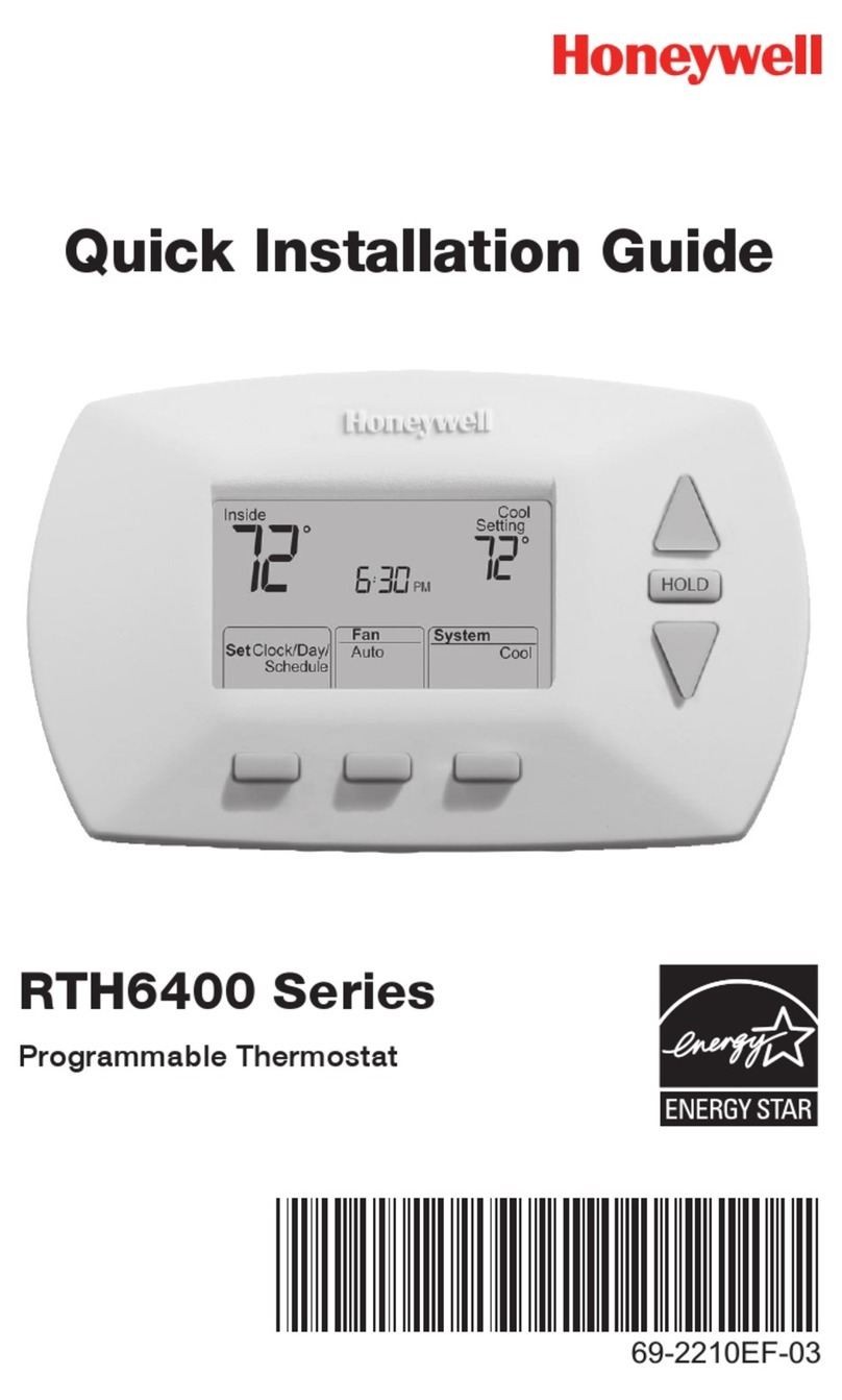 Honeywell RTH6400 Series User manual