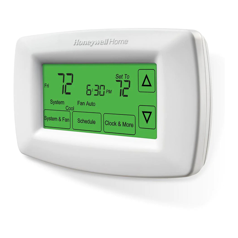 Honeywell RTH7600 Series User manual