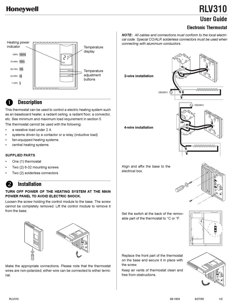 Honeywell RLV310 User manual Honeywell RLV310 User manual
