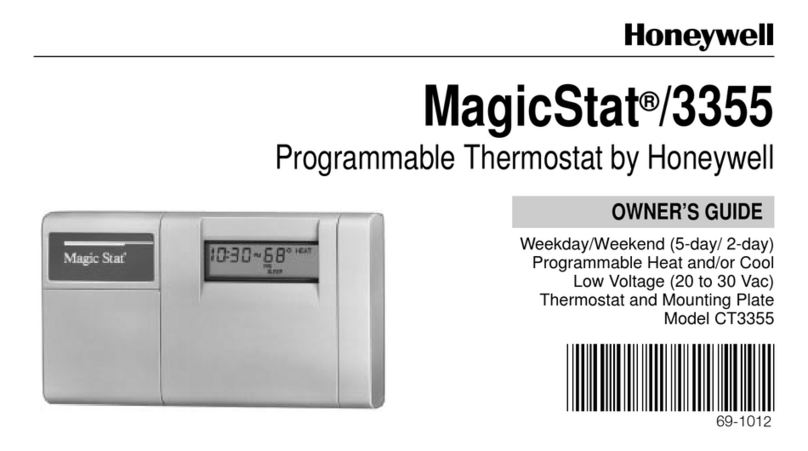 Honeywell MAGICSTAT 3355 User manual