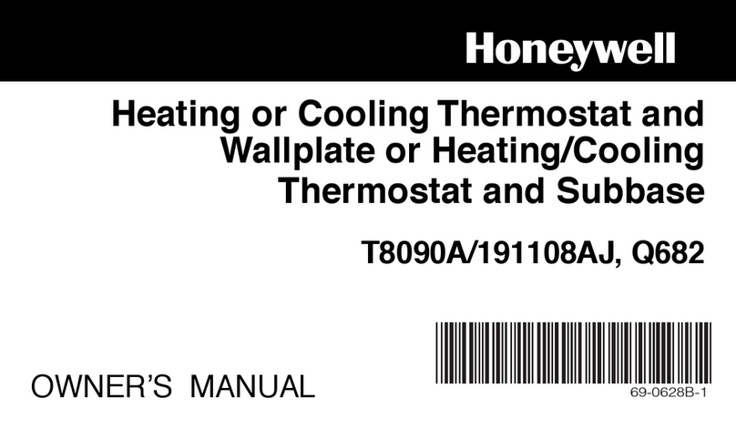 Honeywell TRADELINE T8090A User manual